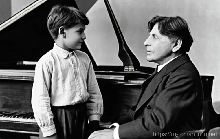 조르주 에네스쿠  작곡가 - **George Enescu as a passionate violin virtuoso performing on a grand concert stage.** He is depicte...