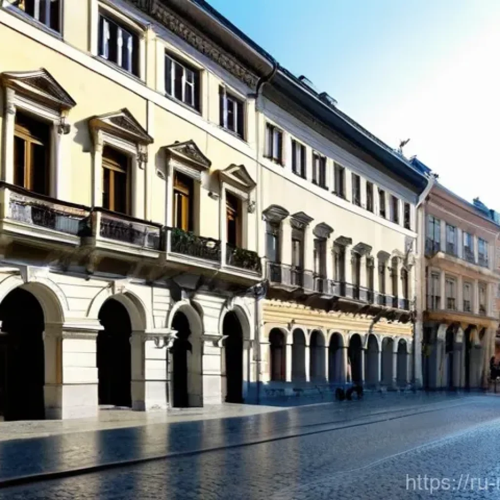 부쿠레슈티 구시가지 - **Old Town Bucharest: Architectural Fusion at Daytime**
    A picturesque, wide-angle shot of a cobb...